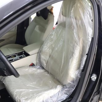 OEM Juego De 200 Fundas Desechables De Pl&aacute;stico Transparente Para Asientos Delanteros De Coche, 140x80cm, Protectores Universales Impermeables Y A Prueba 