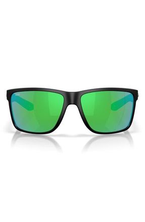 Costa Broadbill II XL 62mm Sunglasses in Matte Black /Green at Nordstrom