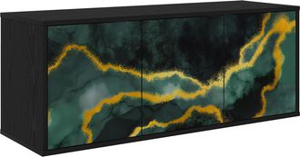 vidaXL Mueble De Tv Montado En La Pared Wijhe 102 X 33 X 40 Cm Vidaxl
