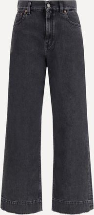 Chlo&eacute; Jeans cropped a vita alta in denim Woman 29