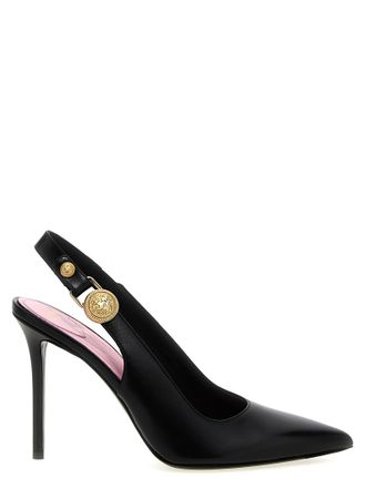 Balmain Black Calfskin High Heel Womens Pumps