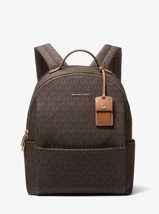 Michael Kors Sable Medium Signature Logo Backpack