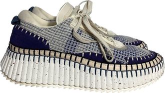 Chloé Womens Nylon Nama Platform Sneaker (Authentic Pre-Loved)