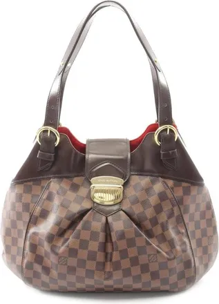 Louis Vuitton Pre-owned Shoulder Bags, female, Brown, Size: ONE SIZE Pre-owned Damier Ebene Hobo Bag