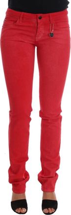 Costume National Skinny Jeans - Dames - Slim Fit Jeans - Rood - W28 - Katoen - Jeans