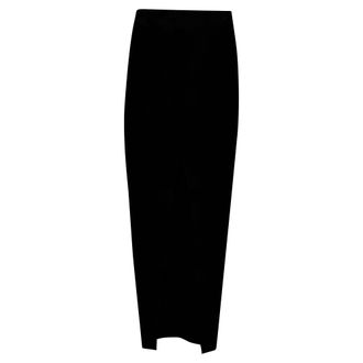 Rick Owens getailleerde midi-rok in zwarte viscose