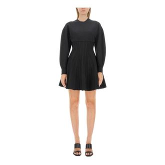Alexander McQueen Corset Cwnk Mini Jurk - Dames - Jurken - Zwart - Maat: S Wol