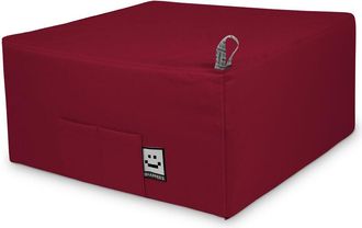 Happers Happers - Puff Cama Individual para una persona Polipiel Granate Único Granate