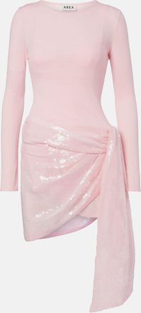 Area Abito corto Pointelle con paillettes