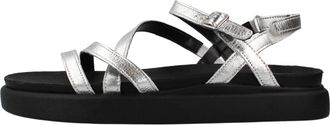 Clarks Aristella Rose - Dames - Sandalen - Grijs - 39 1/2 EU - Leer - Schoenen