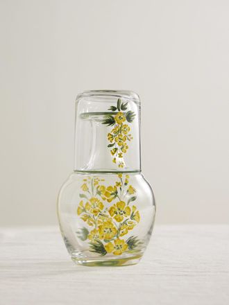 Cabana Bottiglia In Vetro Dipinto - Neutri