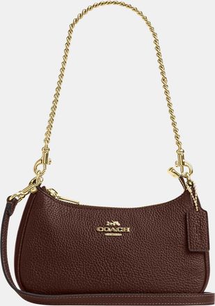 Coach Womens Teri Mini Crossbody Bag - Brown Leather - One Size