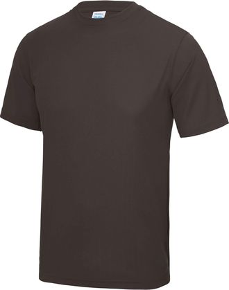Just Cool Just Cool Mens Performance Plain T-Shirt (XXL) (Hot Chocolate)
