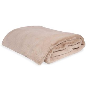 Maisons du monde Plaid imitaci&oacute;n piel 150x180