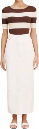 Poss&eacute; Harvey Pencil Skirt In Vintage White