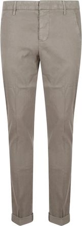 Dondup Gaubert Slim-fit Broek - Heren - Chinos - Grijs - W31 - Linnen - Broeken