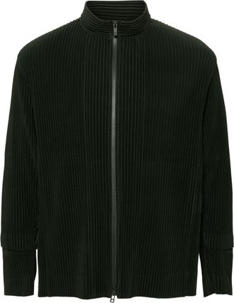 Homme Plissé Issey Miyake Cargo shirt jacket - men - Polyester/Polyester - 3 - Green