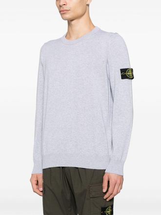 Stone Island Mens Crewneck Sweater Grey Cotton