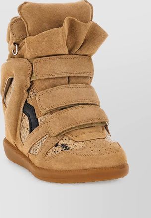 Isabel Marant leather bekett ring high-top sneakers