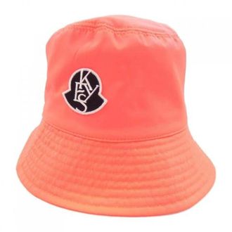 Moncler Bucket Hat Pre-owned - - Pre-owned - Uomo - Rosa - ONE SIZE