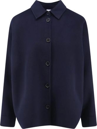 Aspesi Lichte Woljas - Dames - Zomerjassen - Blauw - L - Wol - Jassen