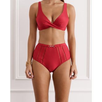 Aqua Blu Australia Marilyn High Waist Pant in Scarlet at Nordstrom, Size Xx-Large