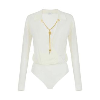 Elisabetta Franchi Body - Tops - Mujer - Blanco - XS