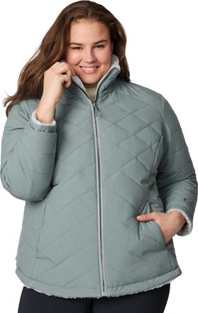 Free Country Womens Plus Size Cirrus Quilted Reversible Jacket