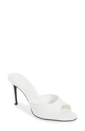 Schutz Cloe Slide Sandal in White at Nordstrom, Size 10.5