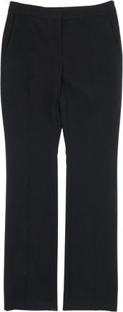 Moschino Cropped Broeken - Dames - Straight fit broeken - Zwart - S - Leer - Broeken