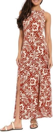 London Times Car Wash Maxi Dress in Picante/White at Nordstrom Rack, Size X-Large
