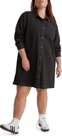 Madewell Oversize Denim Shirtdress in Lunar Wash at Nordstrom Rack, Size 4X