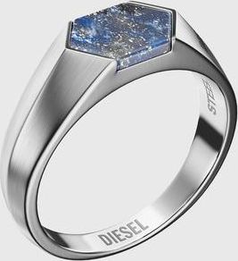 Diesel Lapis Signet Ring - Rings - Unisex - Silver
