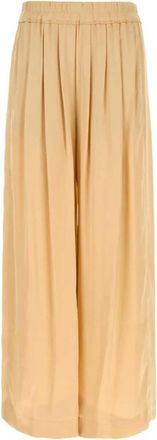 Isabel Marant Nolia Trousers - female - Isabel Marant - Wide Trousers - Beige - XS - Trousers
