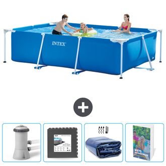 Intex Piscina Con Estructura Rectangular - 300x200x75 Cm - 5-piezas Scb121