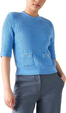 L.k. Bennett Lk Bennett Shona Knitted Wool-Blend Top