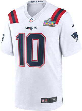 Nike Drake Maye New England Patriots Super Bowl LX Nike Mens NFL Game Jersey in White | 67NMNPGRF8K-HQF