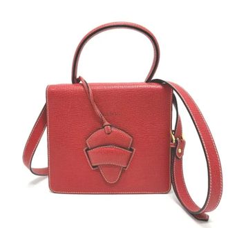 Loewe Tweedehands leren handtassen - Dames - Vintage Handtas - Rood - ONE Size - Leer - Vintage