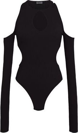 8 by YOOX RIBBED-KNIT LONG SLEEVE BODYSUIT