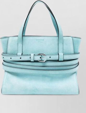 Moschino suede leather tote bag