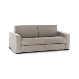 Dmora Talamo Italia - Sofa Cama Alexis, Gran Sof&aacute; De 2 Plazas, 100% Made In Italy, Sof&aacute; De Sal&oacute;n Con Apertura Giratoria, En Tela Acolchada, Con Reposabrazos