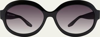 Barton Perreira Orleandra Round Sunglasses