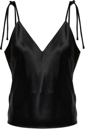 By Malene Birger Tops, Dames, Zwart, L, Polyester, Pasca Satin Top