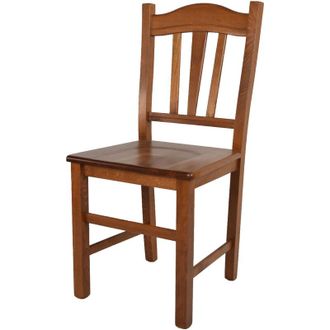 Tommychairs Tommychairs - Sedia modello Silvana per cucina bar e sala da pranzo, robusta struttura in legno di faggio color noce chiaro e seduta in paglia