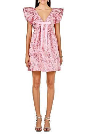 endless rose Jacquard Minidress in Pink at Nordstrom, Size X-Small
