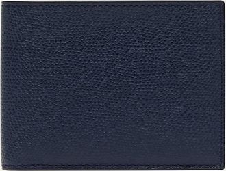 Valextra Mens Leather V-Cut Bifold Wallet