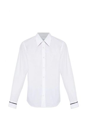 Alexander McQueen POPLIN COTTON SHIRT Size: 52, colour: WHITE