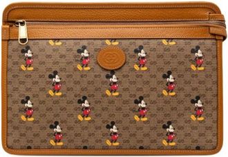 Gucci Pre-owned Vintage Clutch - Dames - Vintage Clutch - Bruin - ONE Size - Leer - Vintage