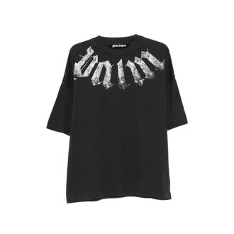 Palm Angels Big Neck Logo Printed T-shirt