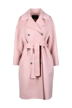 Fabiana Filippi Wool Cashmere Coat - Pink